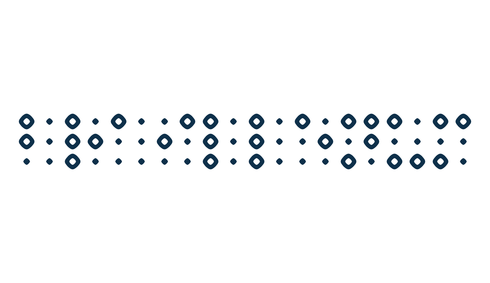 Braillenum, fancy decorative font preview