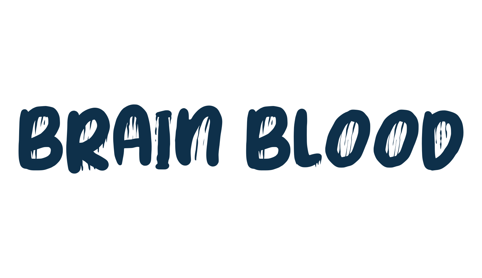 Brain Blood, halloween font preview