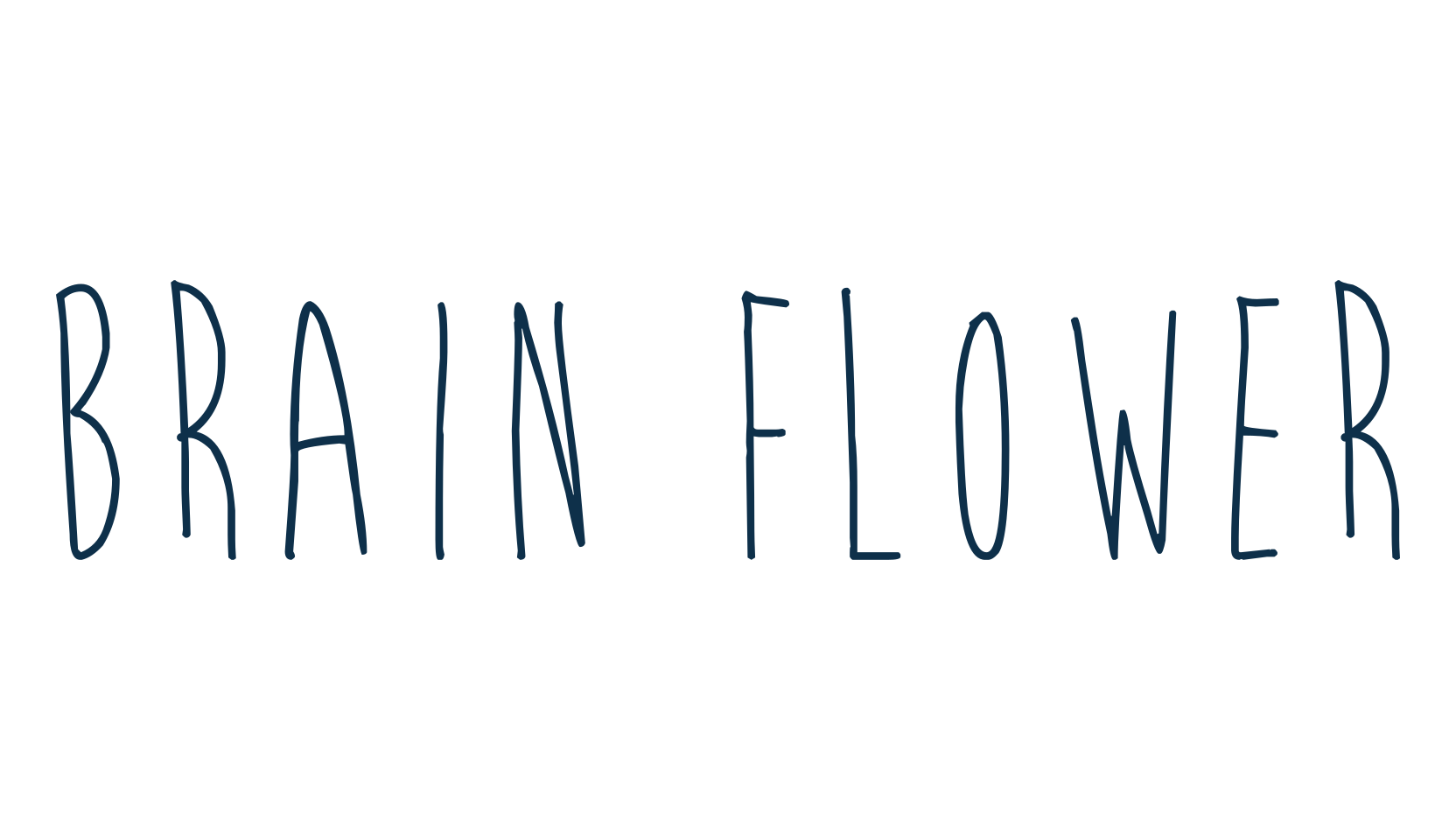 Brain Flower, script handwritten fancy decorative calligraphy font preview