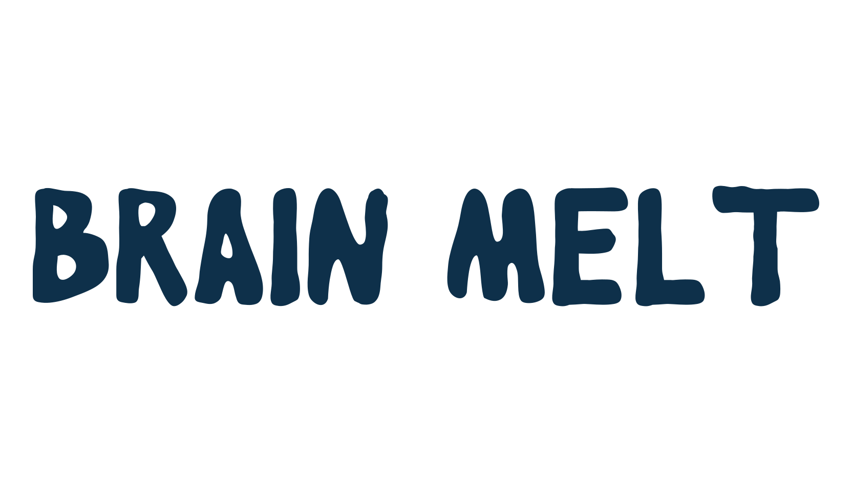 Brain Melt, fancy decorative font preview