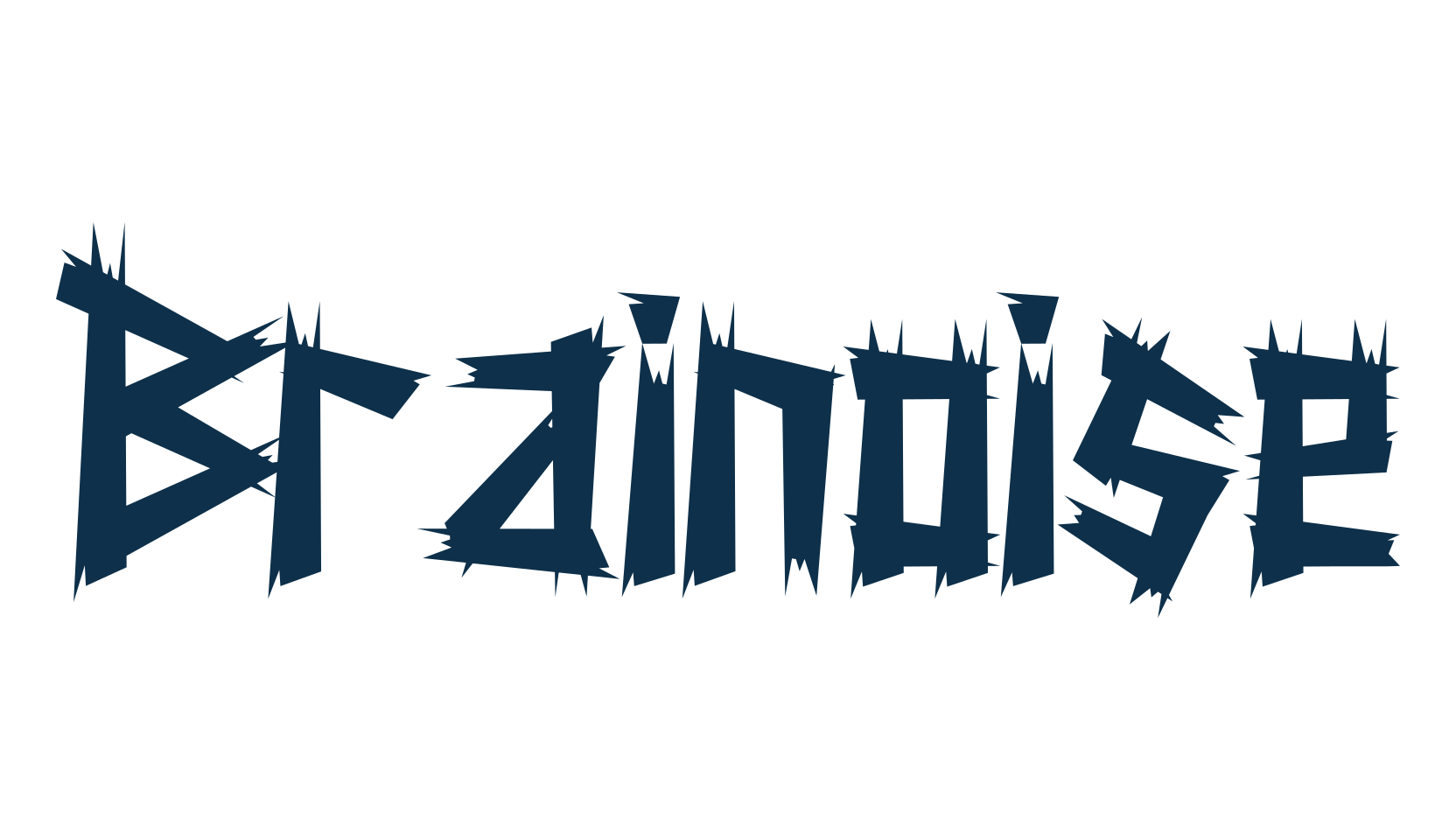 Brainoise, gothic modern font preview