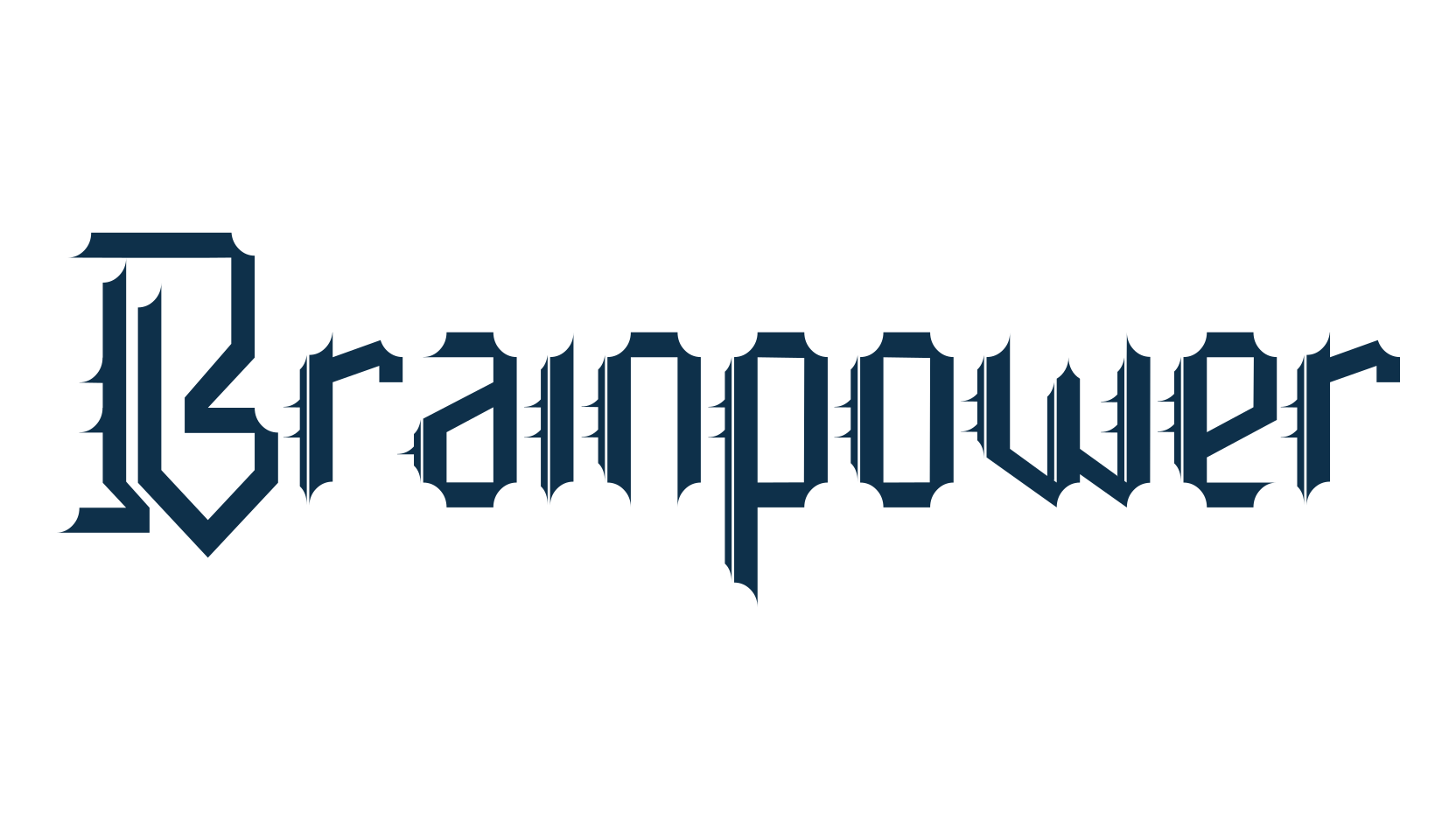 Brainpower, modern font preview