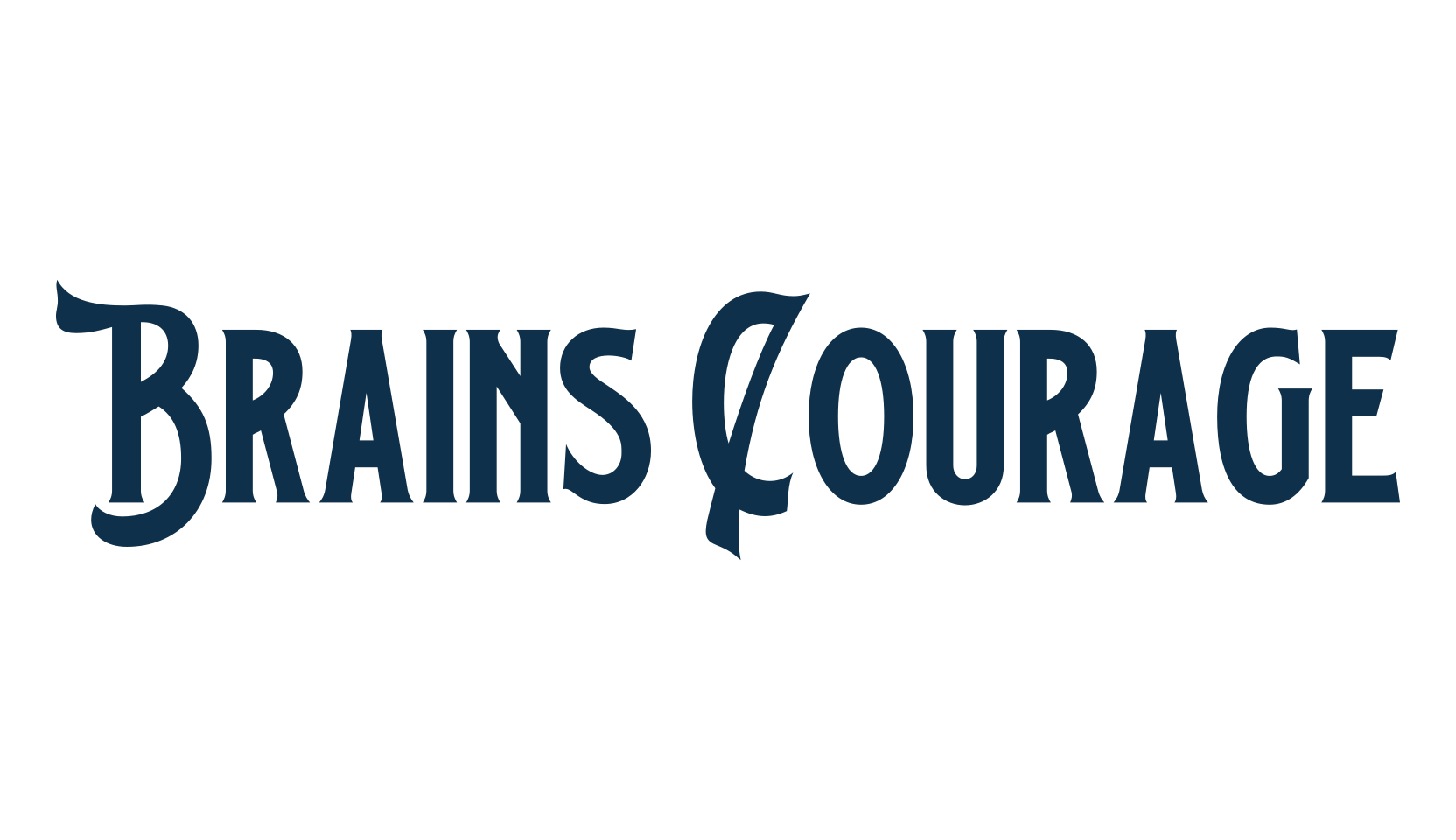 Brains Courage, retro font preview