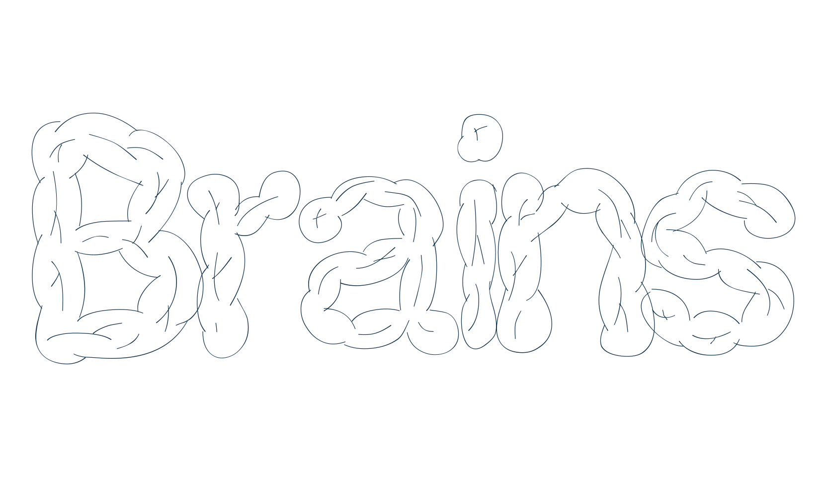 Brains (brains), holiday halloween fancy decorative horror font preview