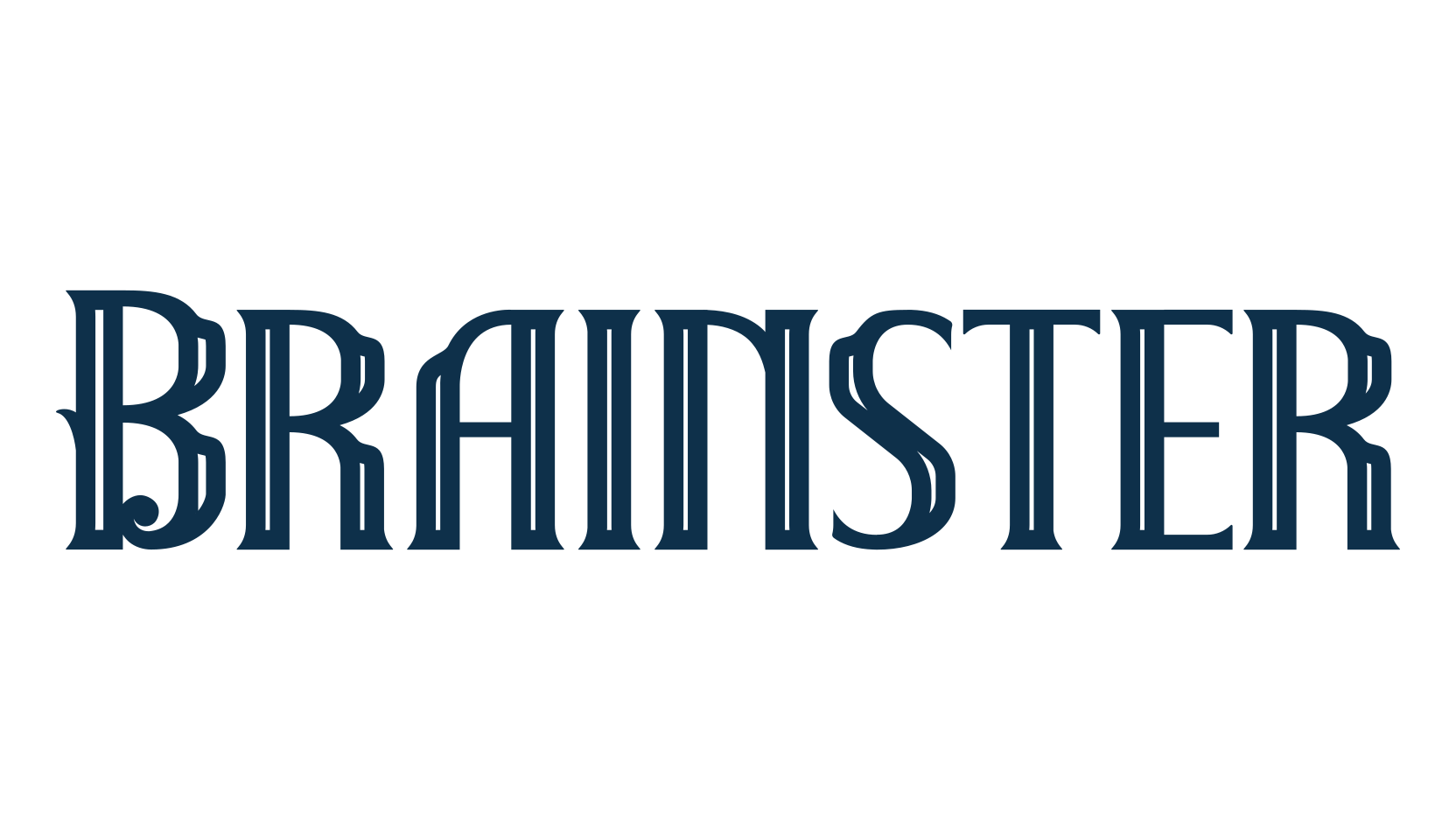Brainster, fancy retro decorative font preview