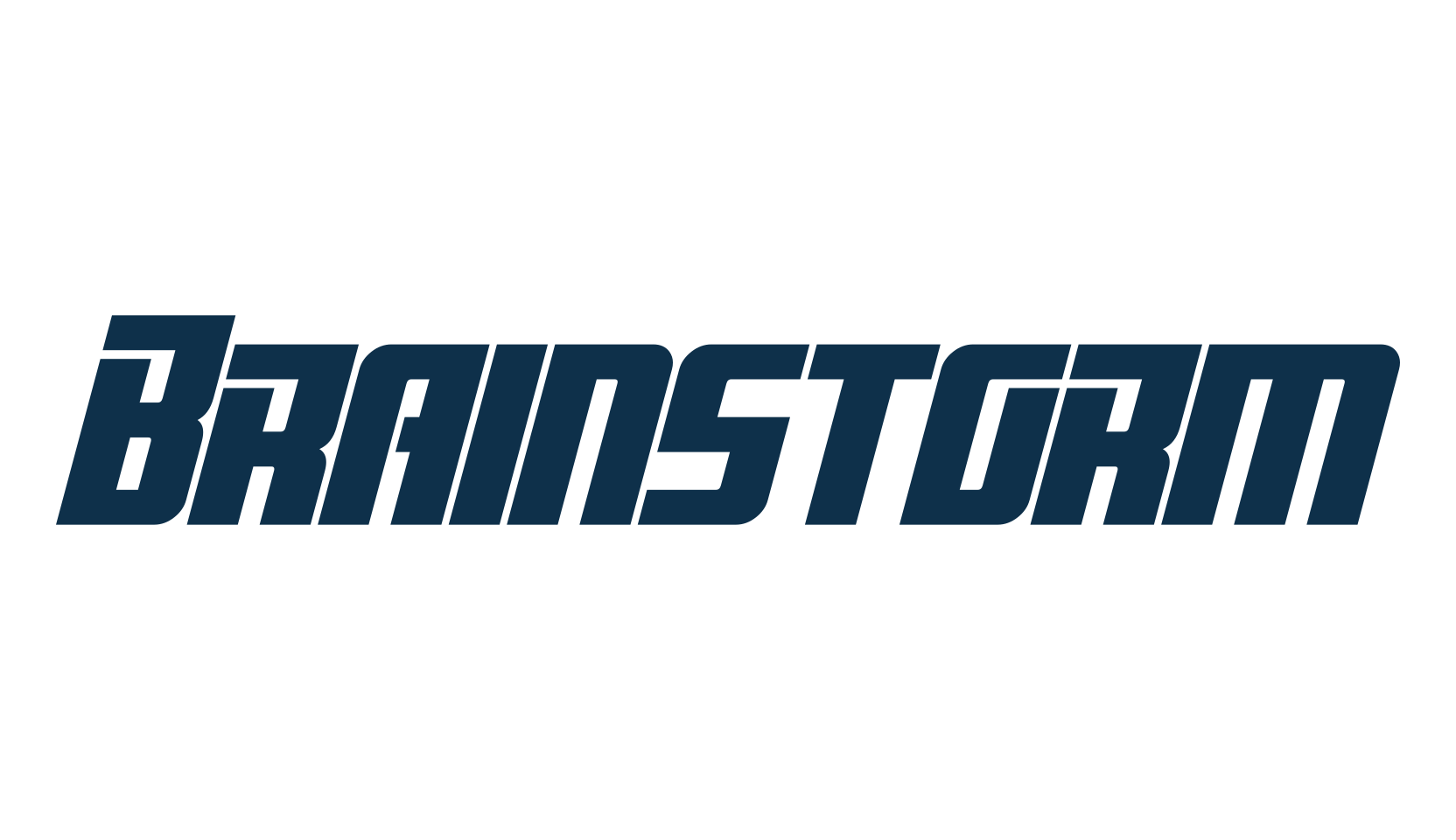 Brainstorm, sci-fi font preview