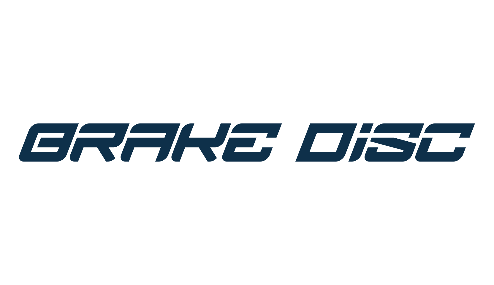 Brake Disc, fancy various techno sci-fi font preview