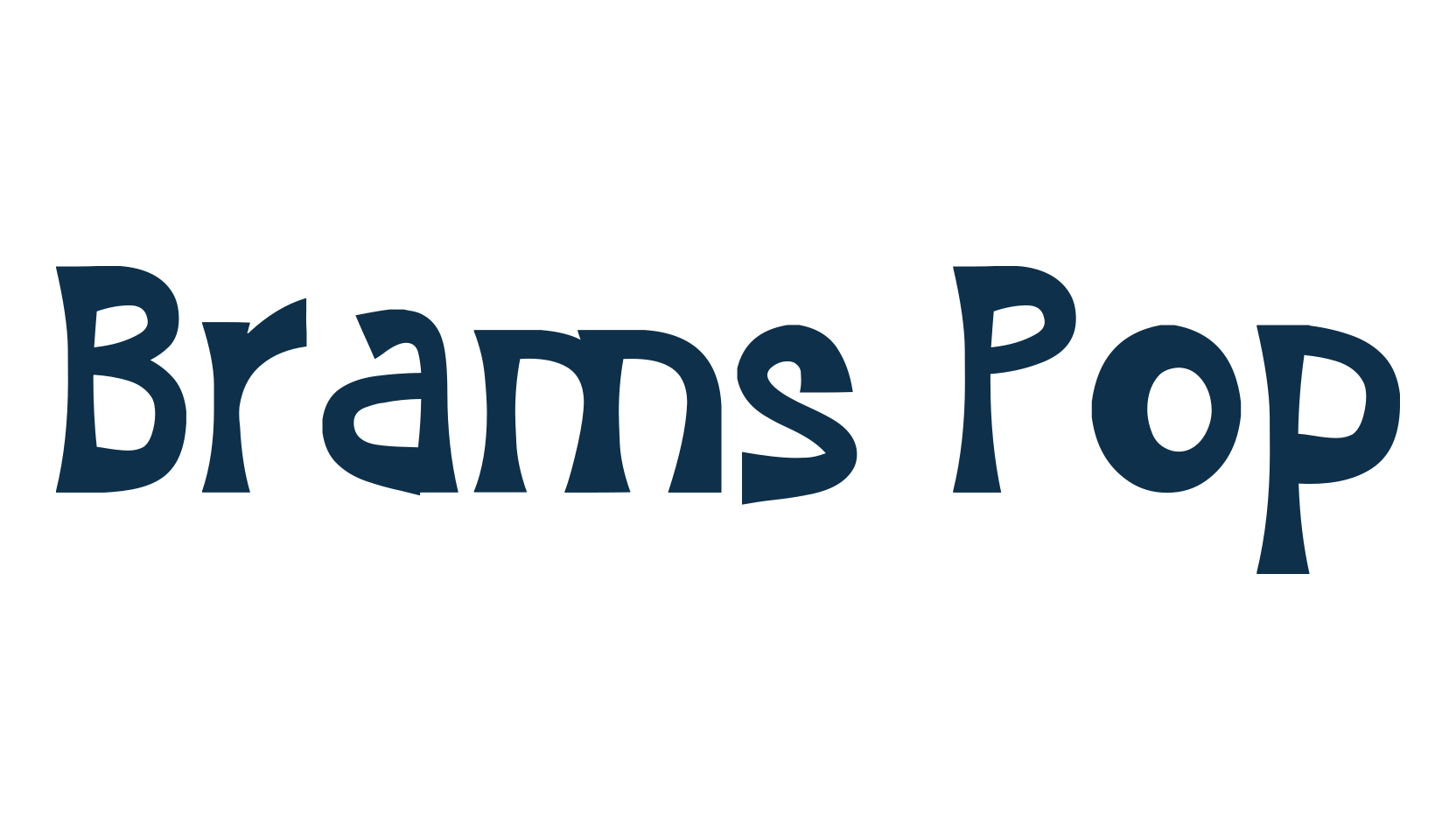 Brams Pop, various font preview