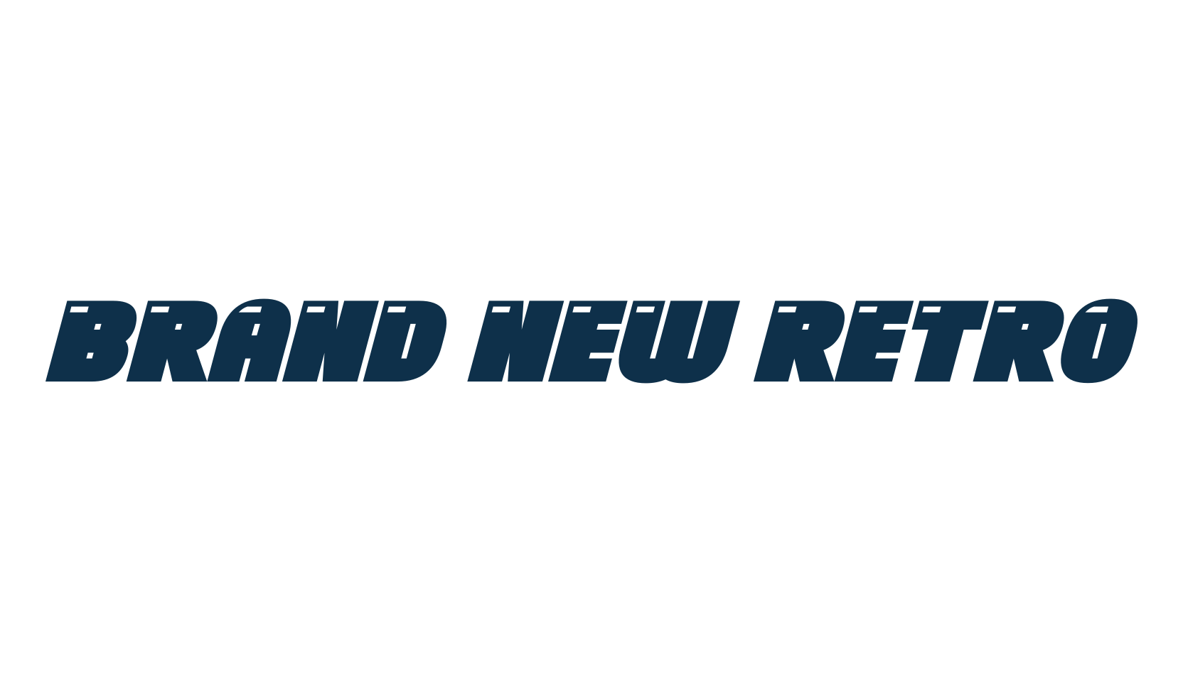 Brand New Retro, fancy groovy decorative font preview