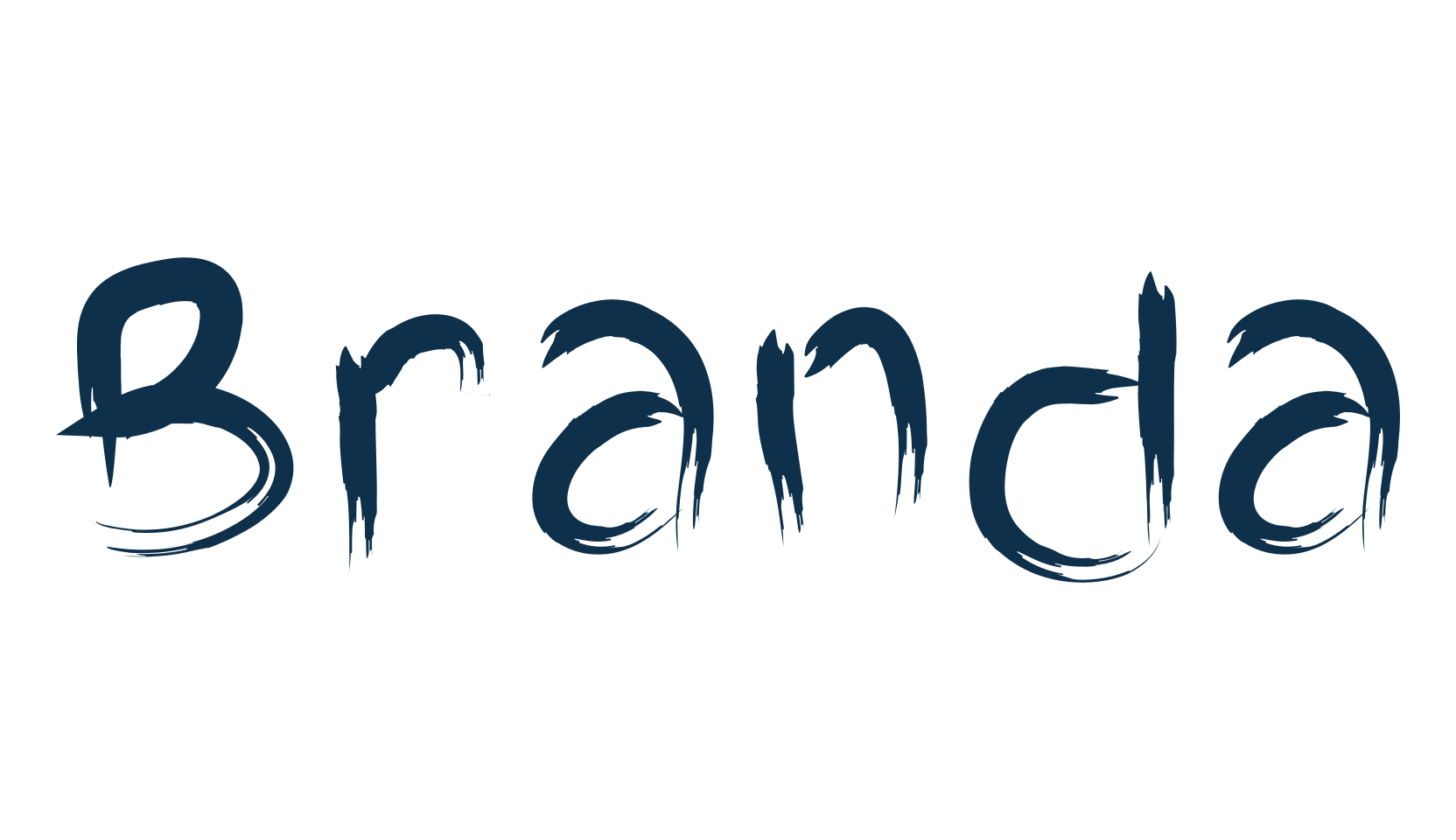 Branda, script brush fancy decorative calligraphy font preview