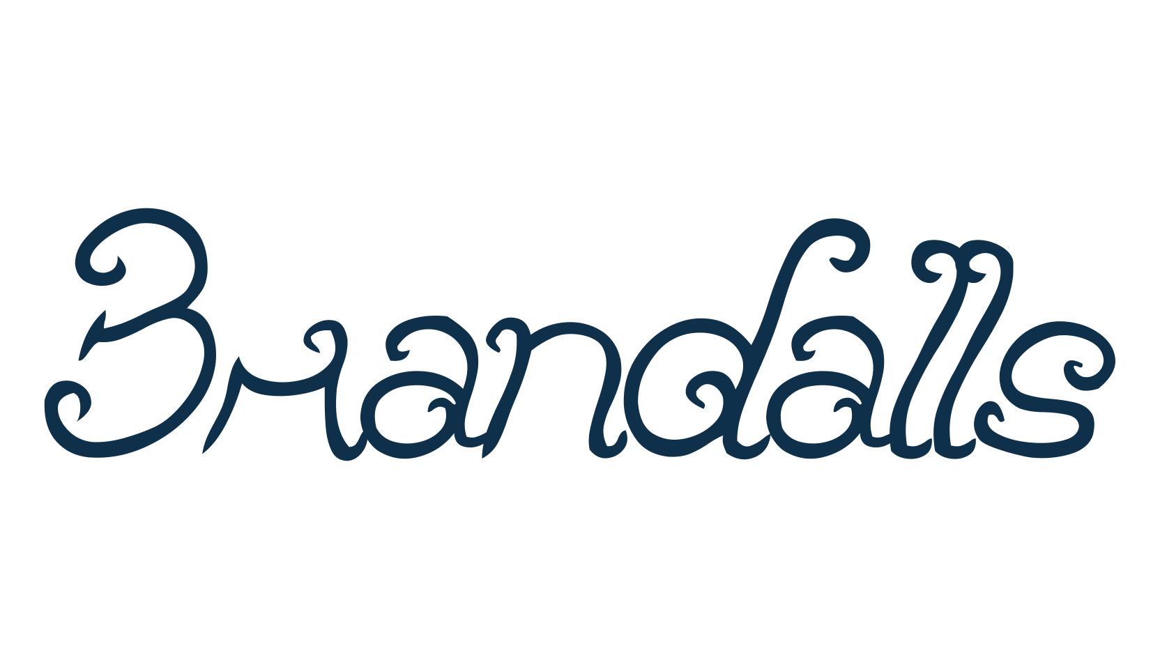 Brandalls, fancy curly decorative font preview