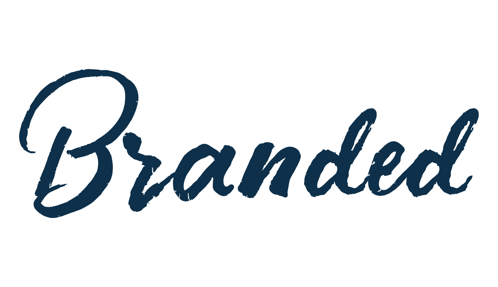Branded, script brush fancy decorative calligraphy font preview
