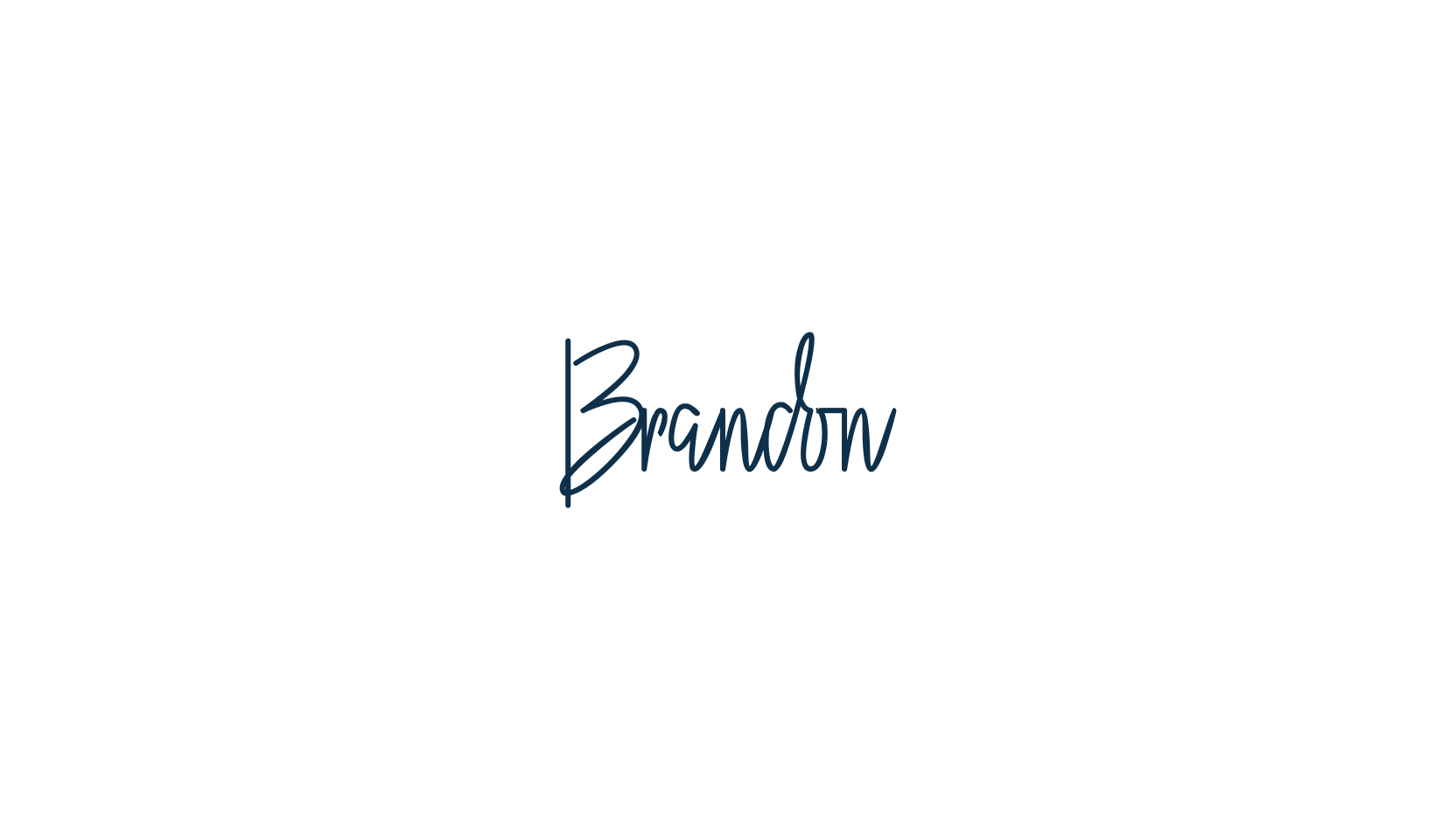 Brandon, script handwritten fancy decorative calligraphy font preview