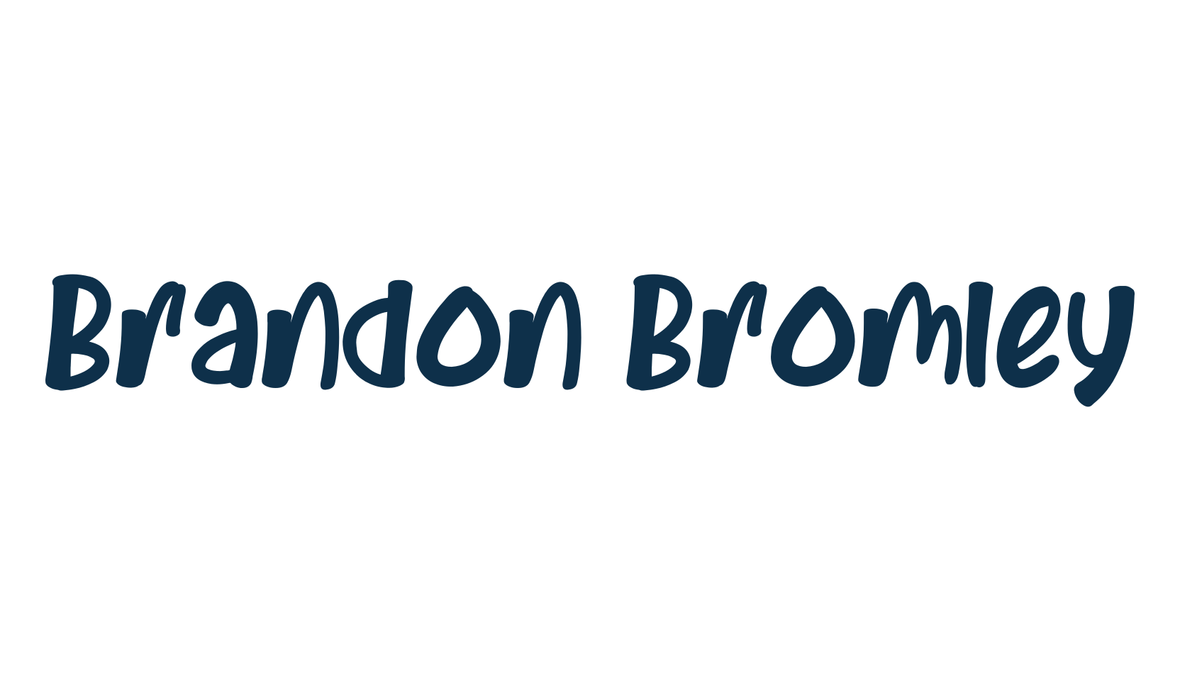 Brandon Bromley, fancy cartoon decorative font preview