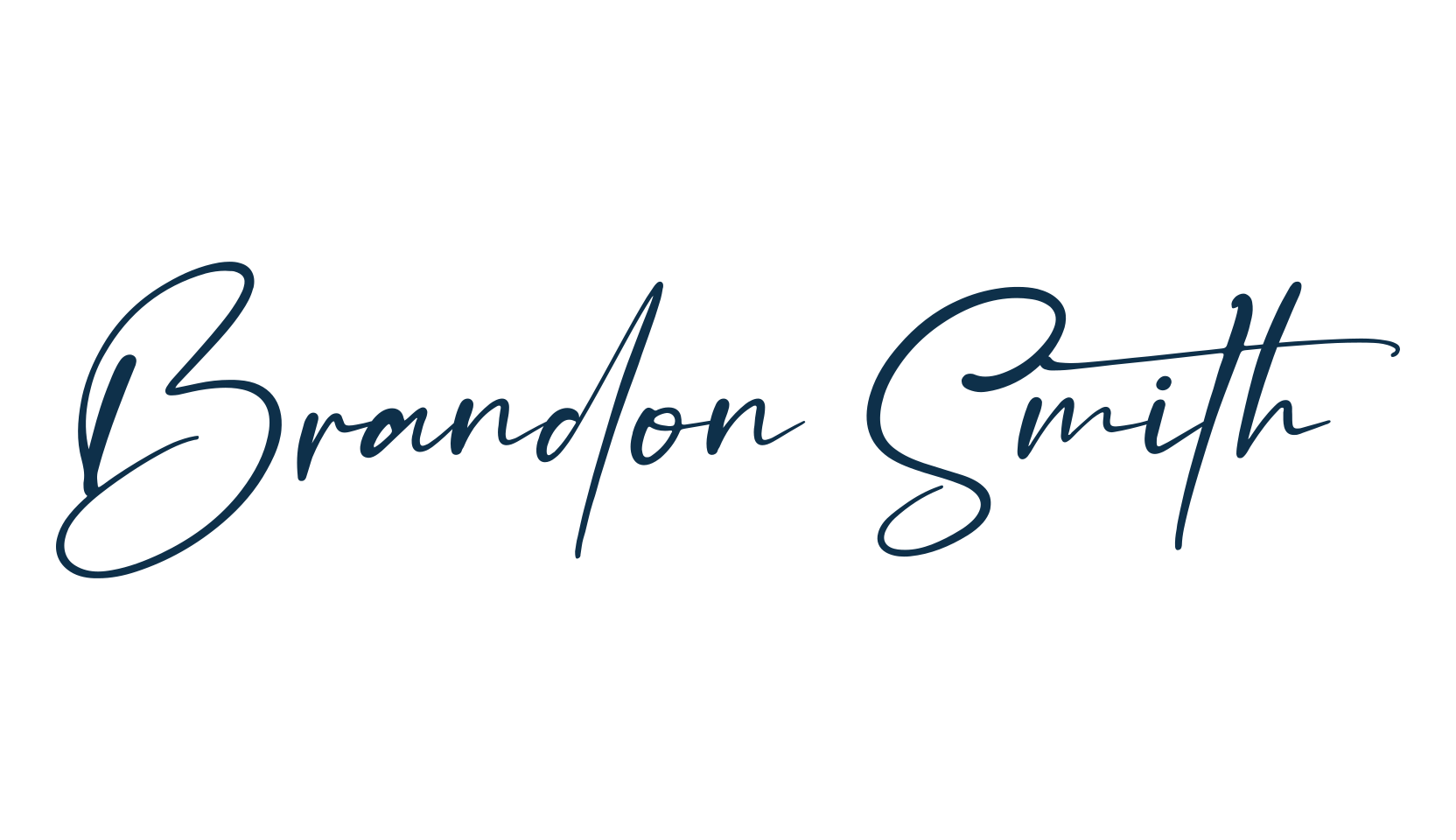 Brandon Smith, script handwritten fancy decorative calligraphy font preview