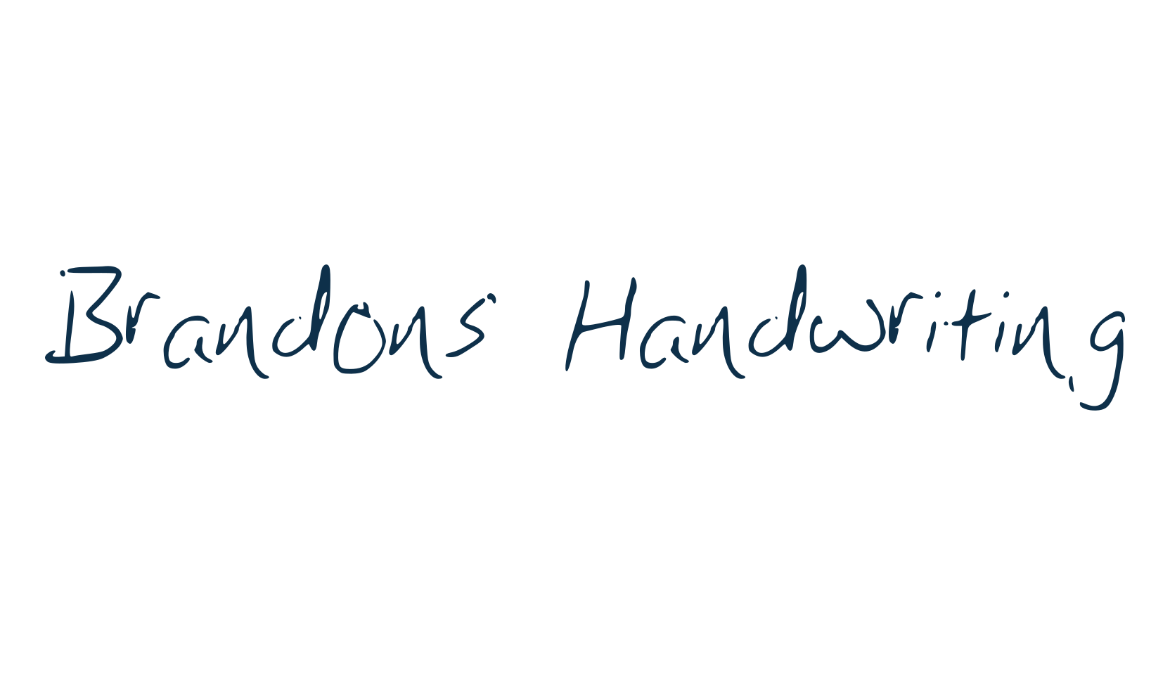 Brandons Handwriting, script handwritten fancy decorative calligraphy font preview