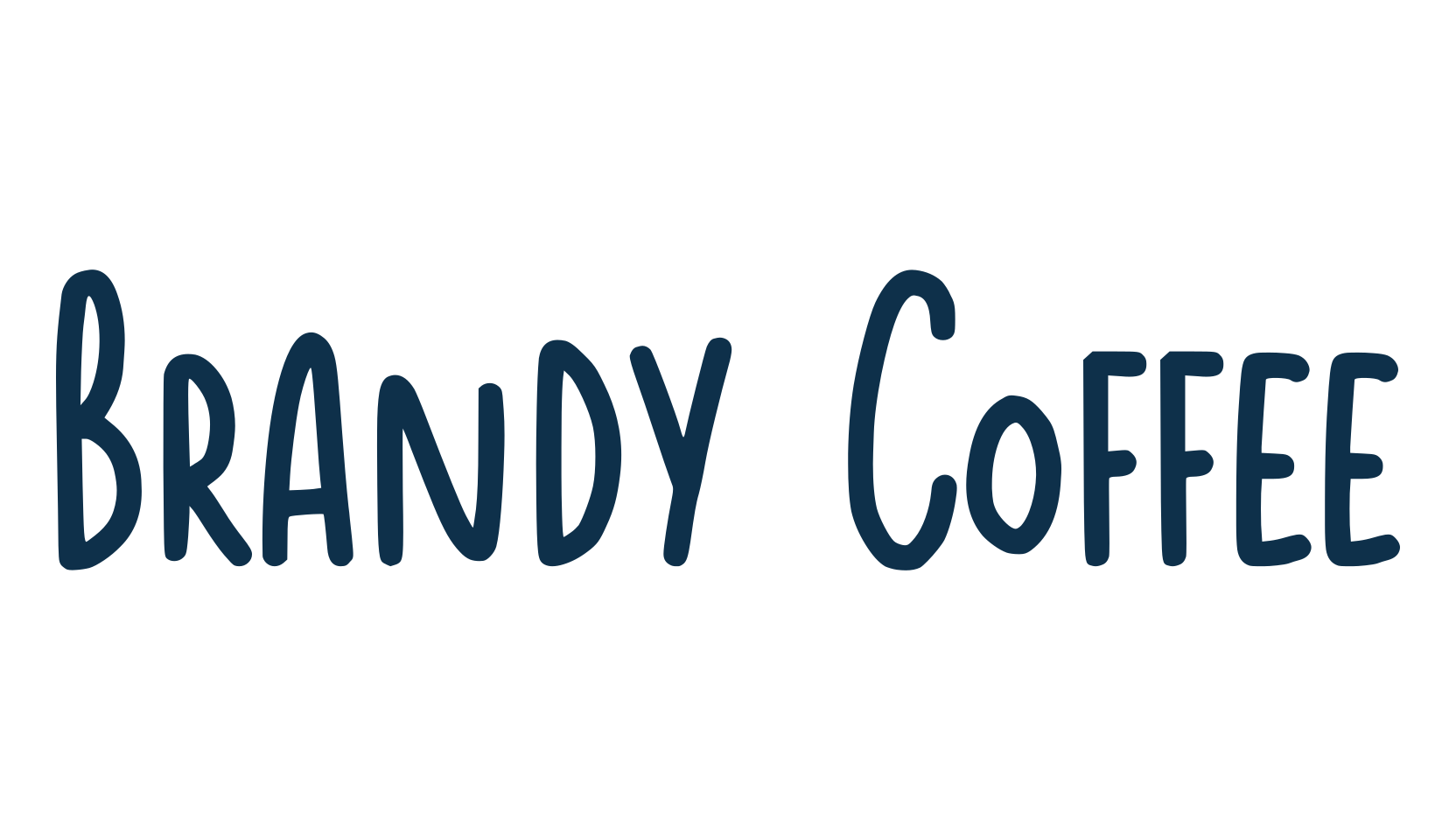 Brandy Coffee, handwriting font preview