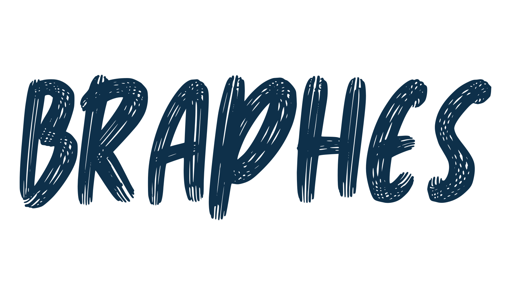 Braphes, brush font preview