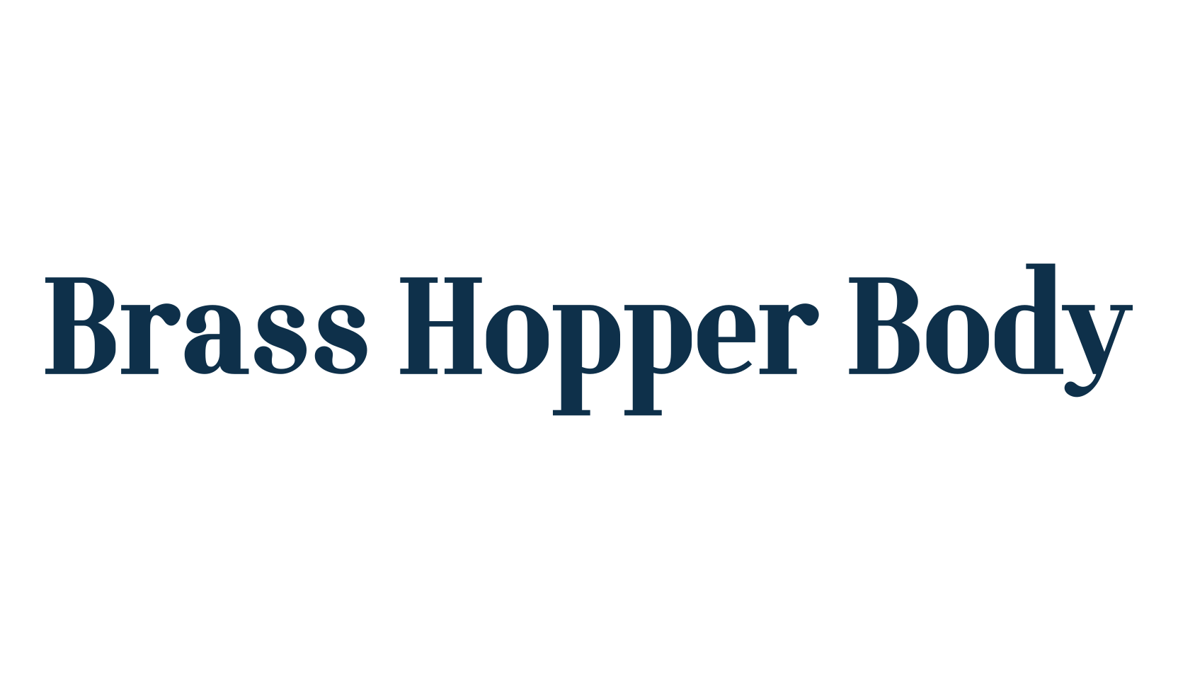 Brass Hopper Body, basic serif font preview