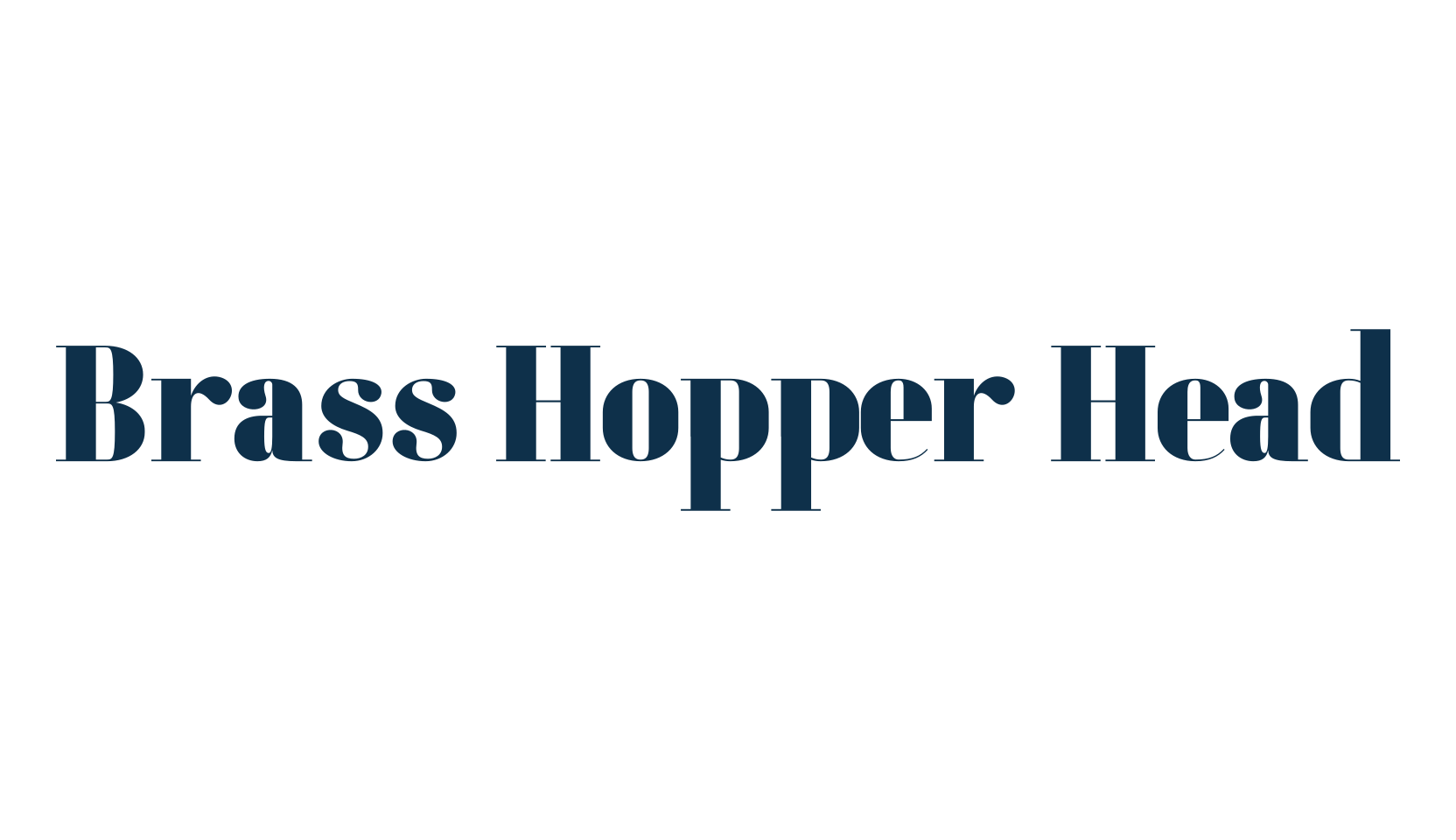 Brass Hopper Head, basic serif font preview
