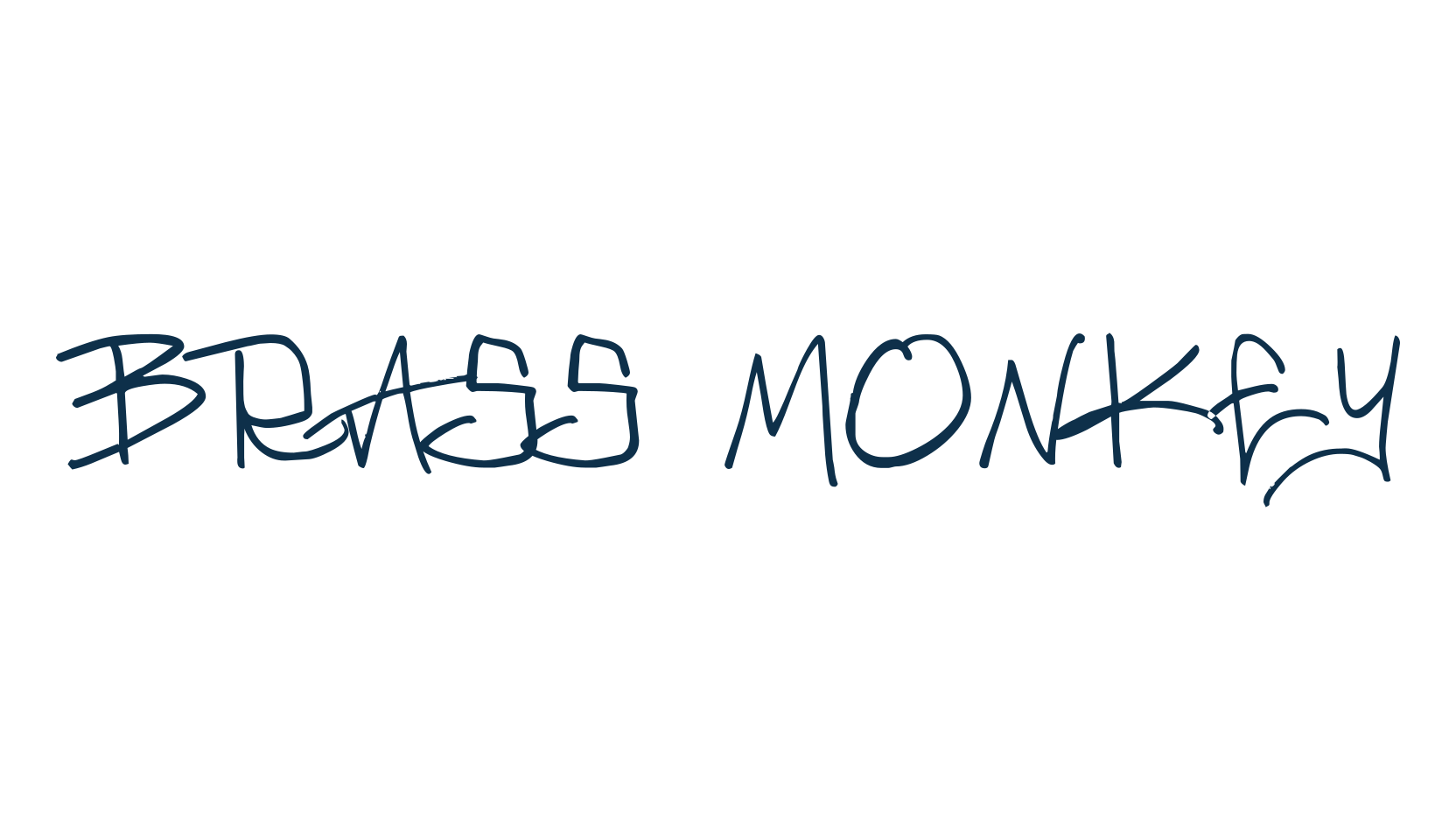 Brass Monkey, script graffiti fancy decorative calligraphy font preview