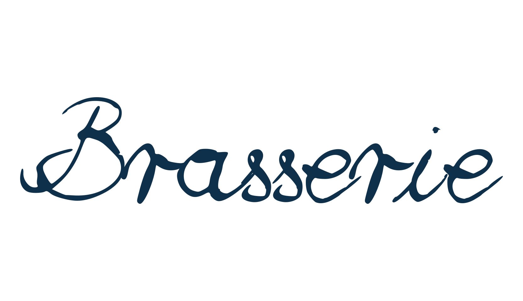 Brasserie, script handwritten fancy decorative calligraphy font preview