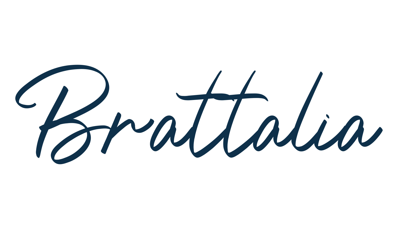 Brattalia, handwriting font preview
