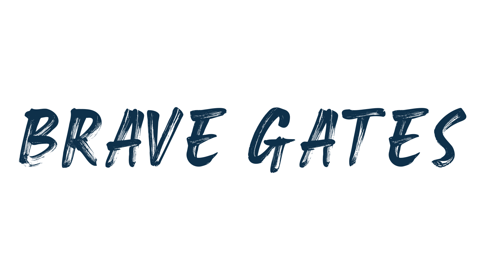 Brave Gates, brush font preview