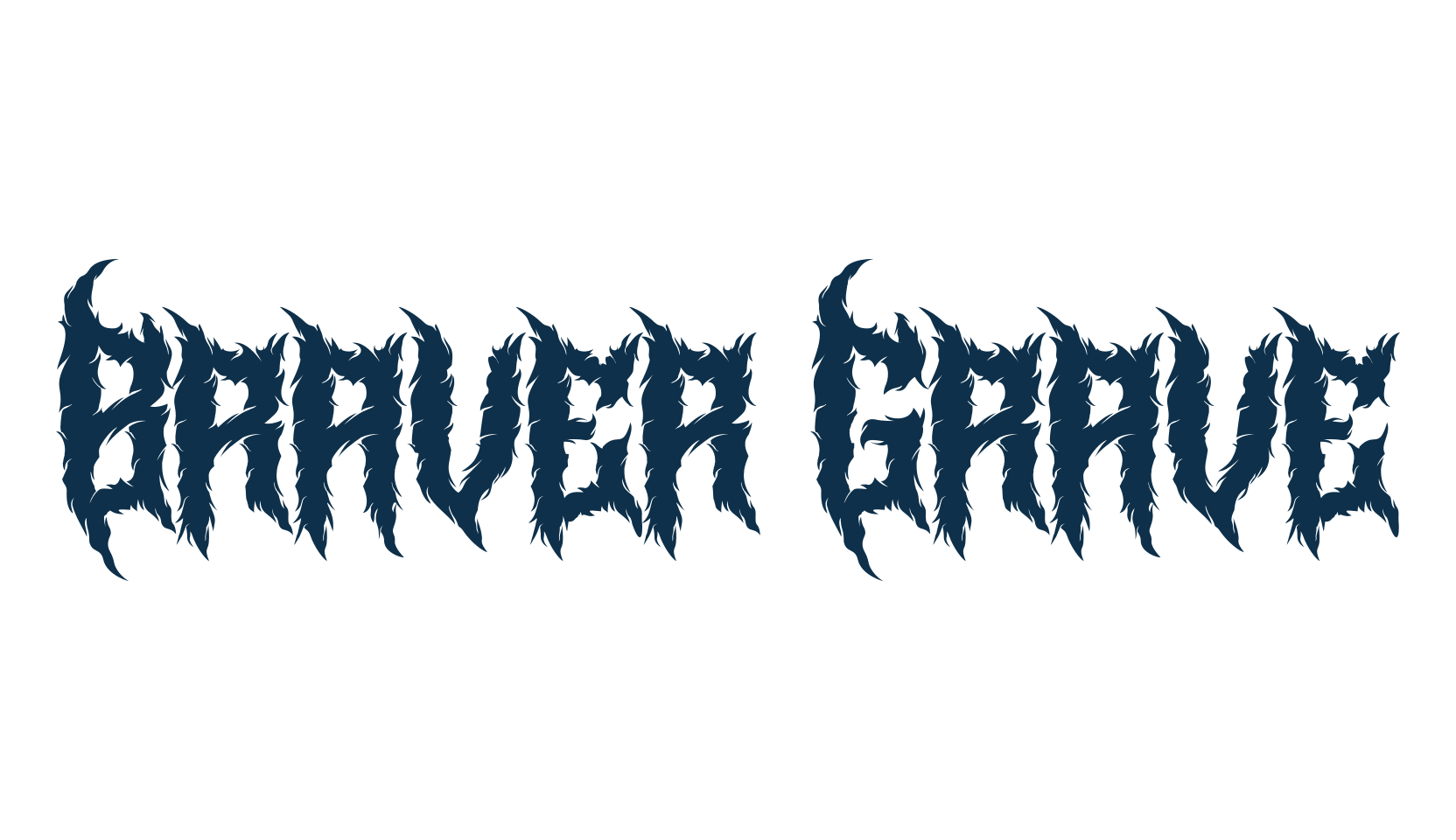 Braver Grave, modern font preview