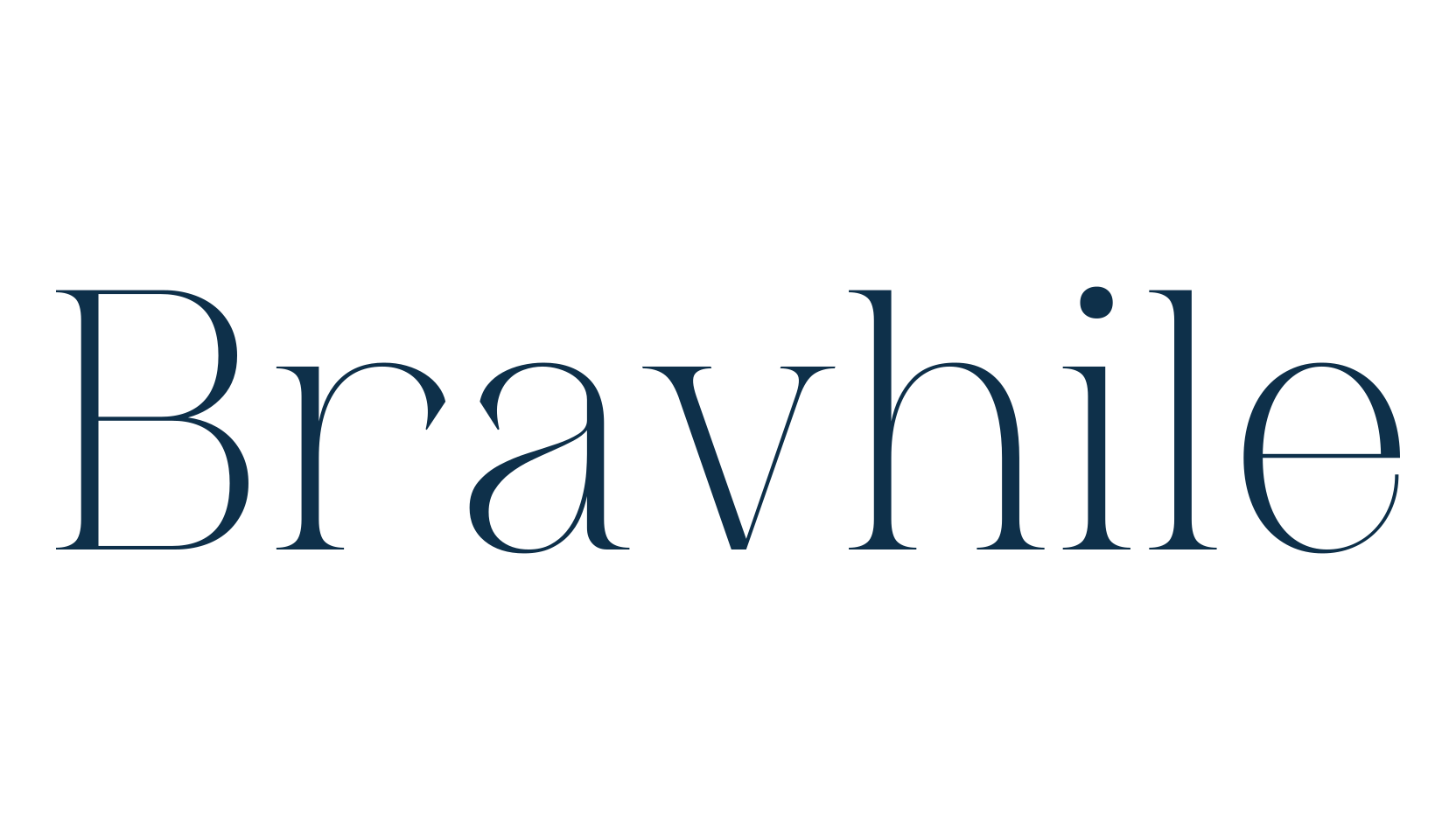 Bravhile, basic serif font preview
