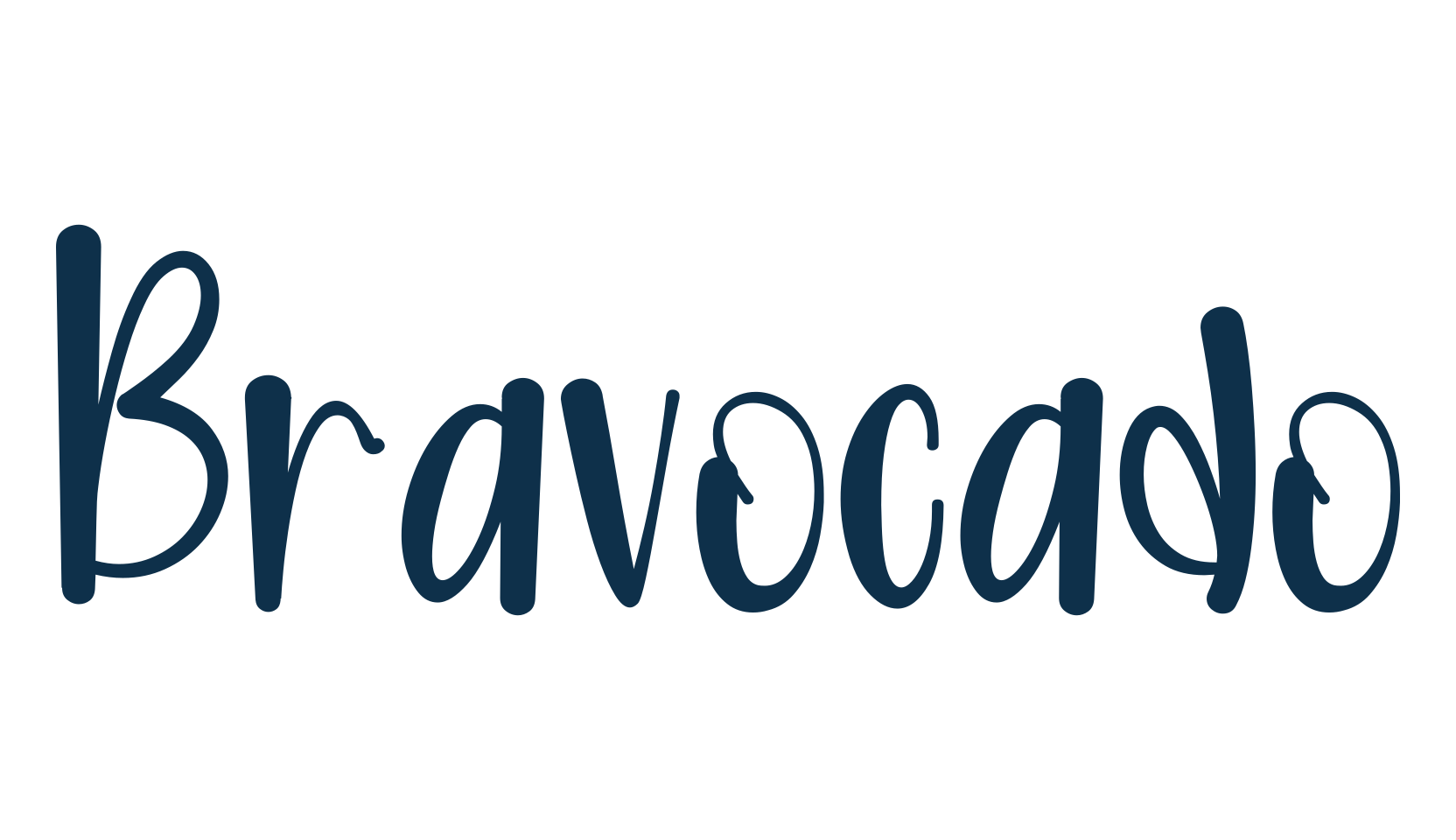 Bravocado, display market font preview