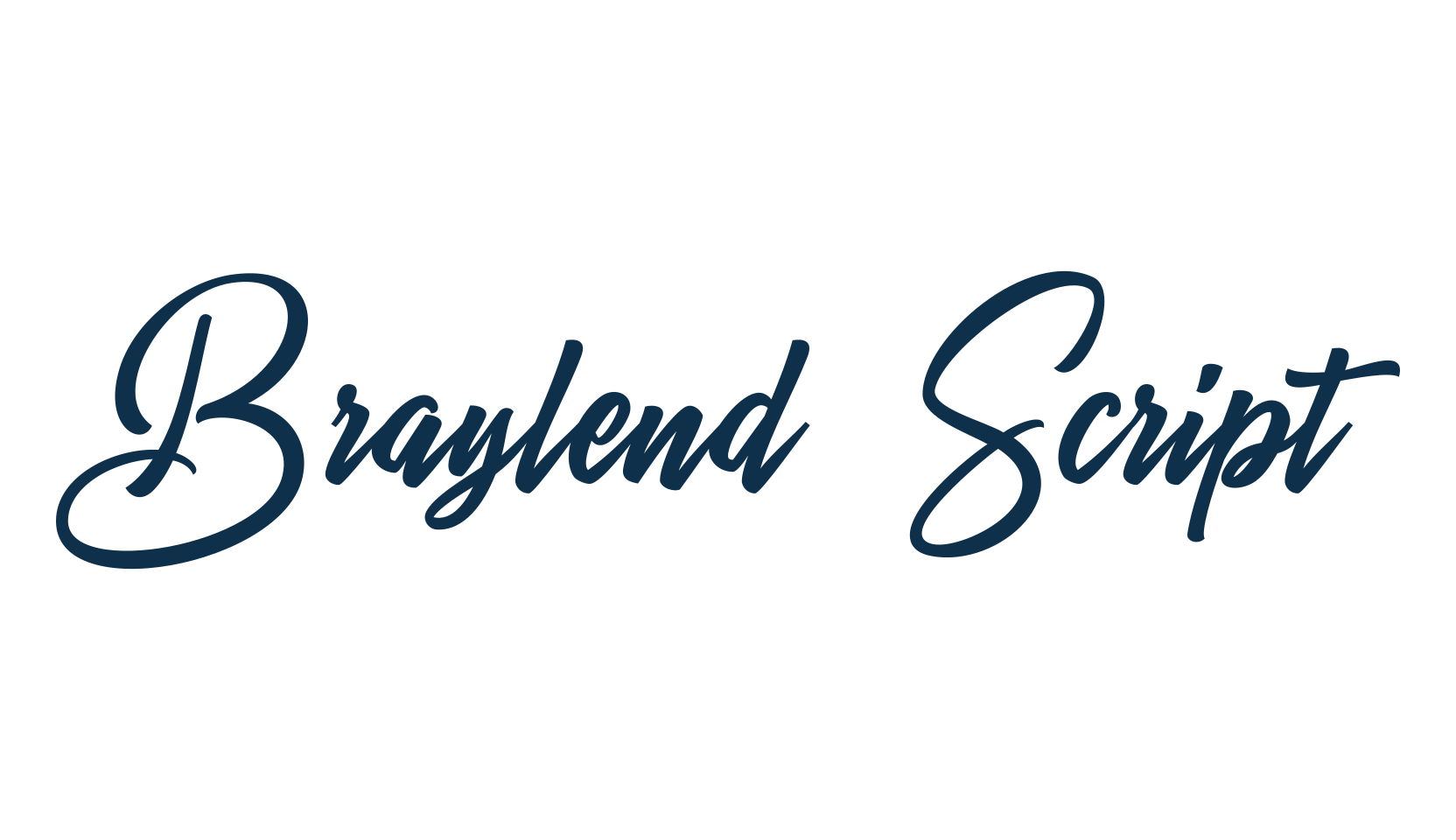 Braylend Script, script calligraphy fancy decorative font preview