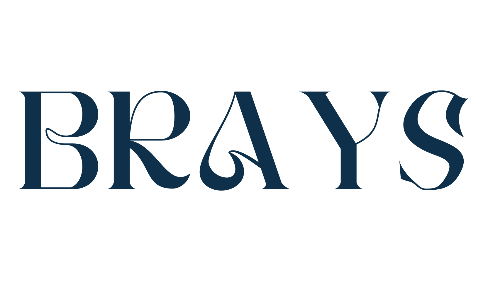 Brays, fancy retro decorative font preview