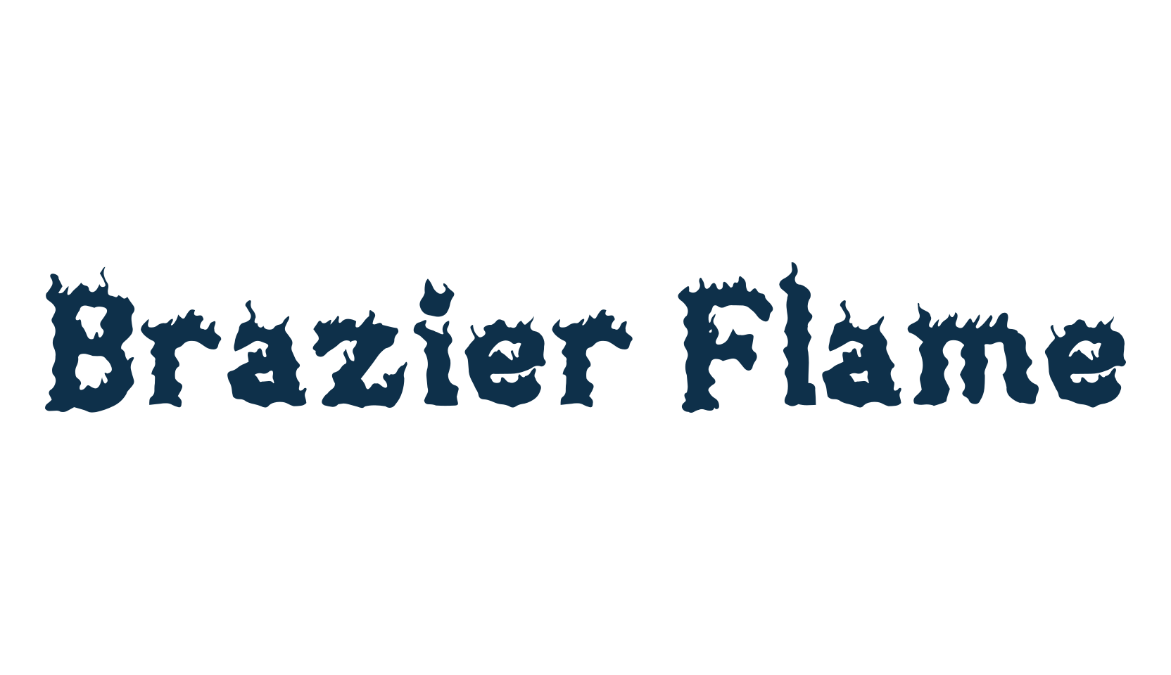 Brazier Flame, fire, ice font preview