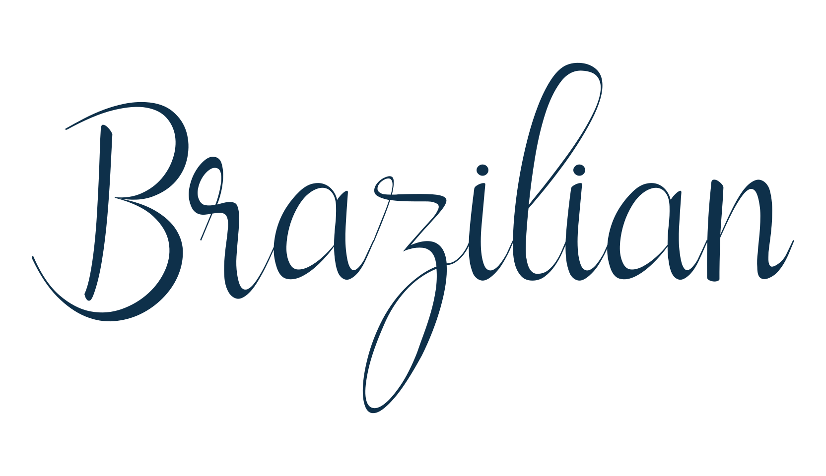 Brazilian, calligraphy font preview