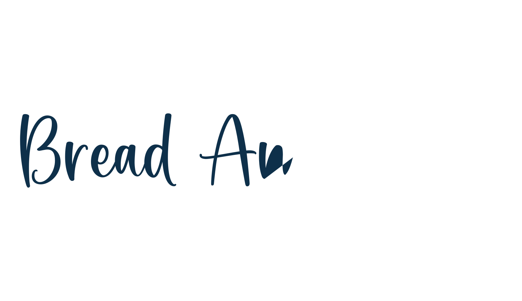 Bread And Butter, script handwritten fancy decorative calligraphy font preview