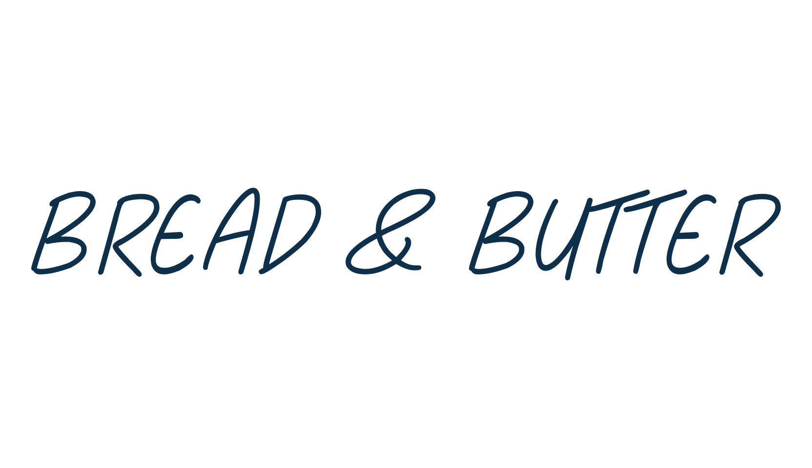 Bread & Butter, script handwritten fancy decorative calligraphy font preview