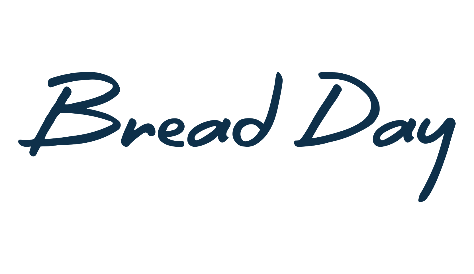 Bread Day, handwriting font preview