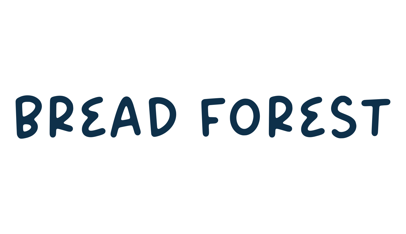 Bread Forest, handwriting font preview