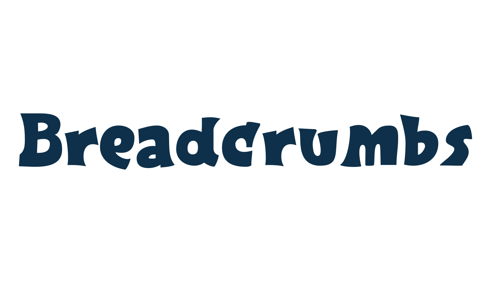 Breadcrumbs, fancy cartoon decorative font preview
