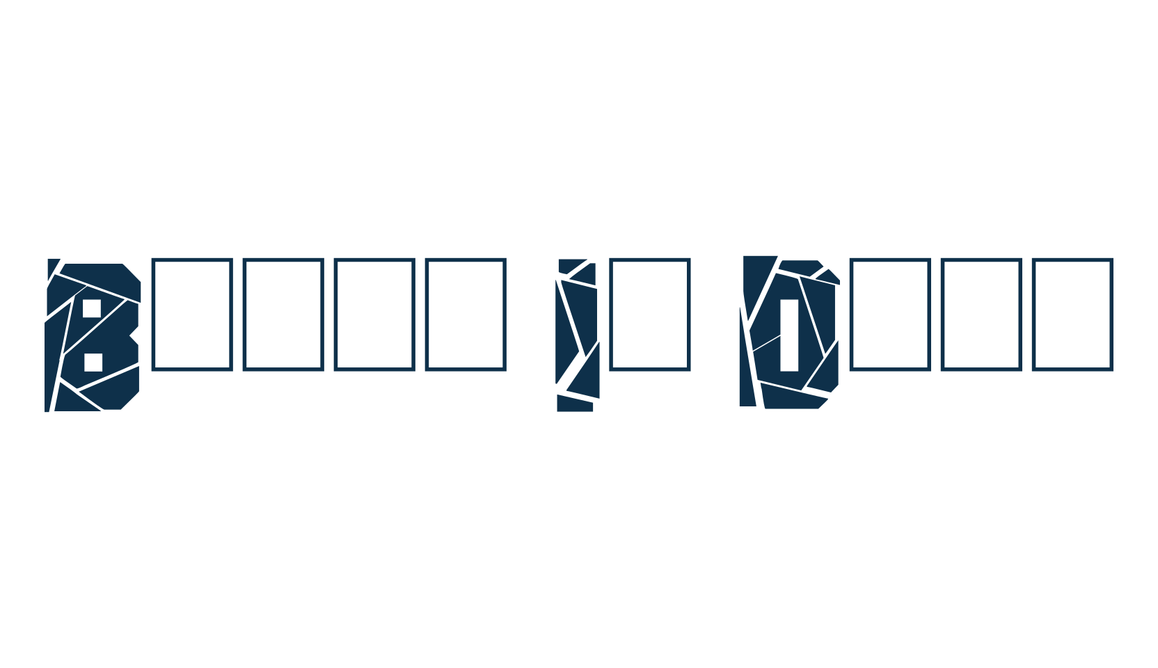 Break It Down, distorted font preview