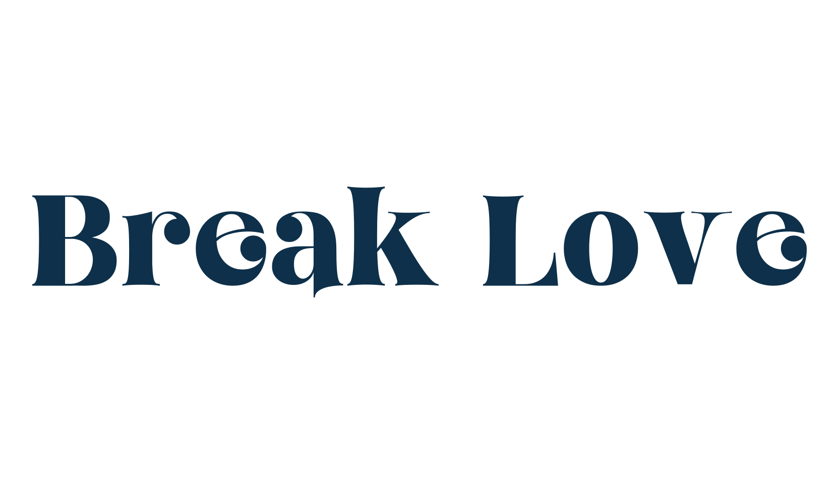 Break Love, fancy retro decorative font preview