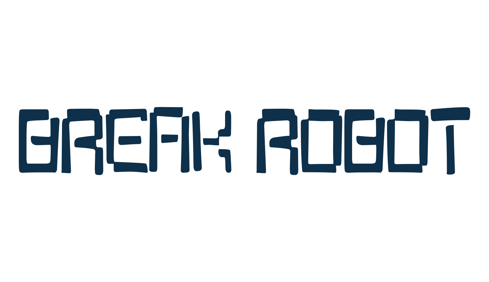 Break Robot, sci-fi font preview