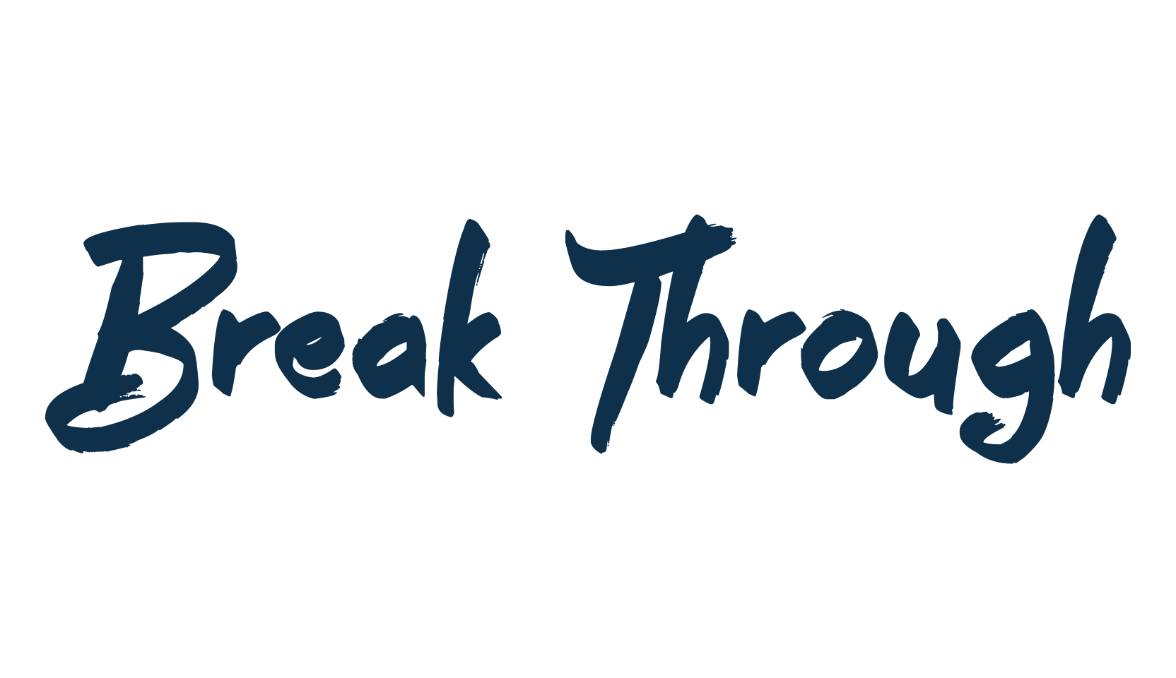 Break Through (break-through), script brush fancy decorative calligraphy font preview