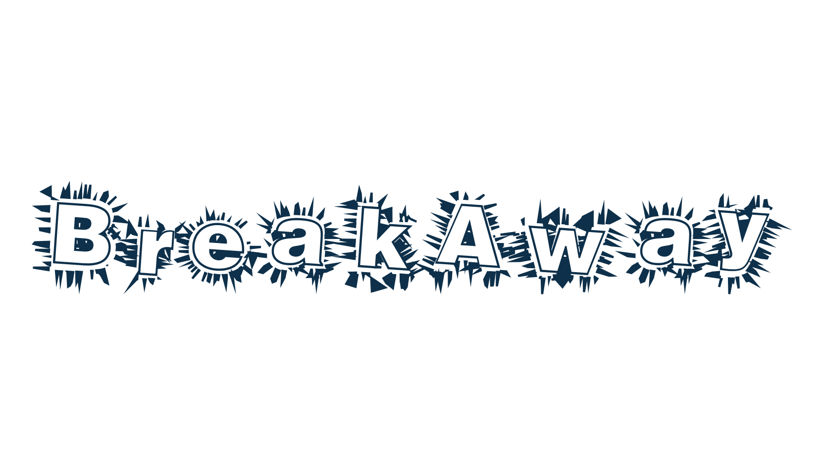 BreakAway (breakaway-maximus), distorted font preview