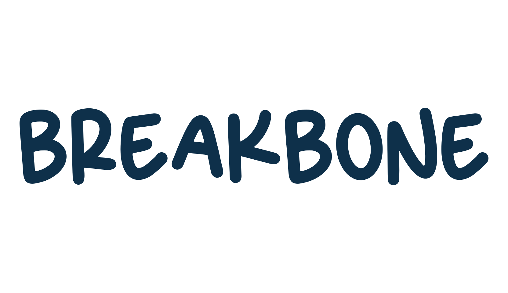 Breakbone, fancy cartoon decorative font preview