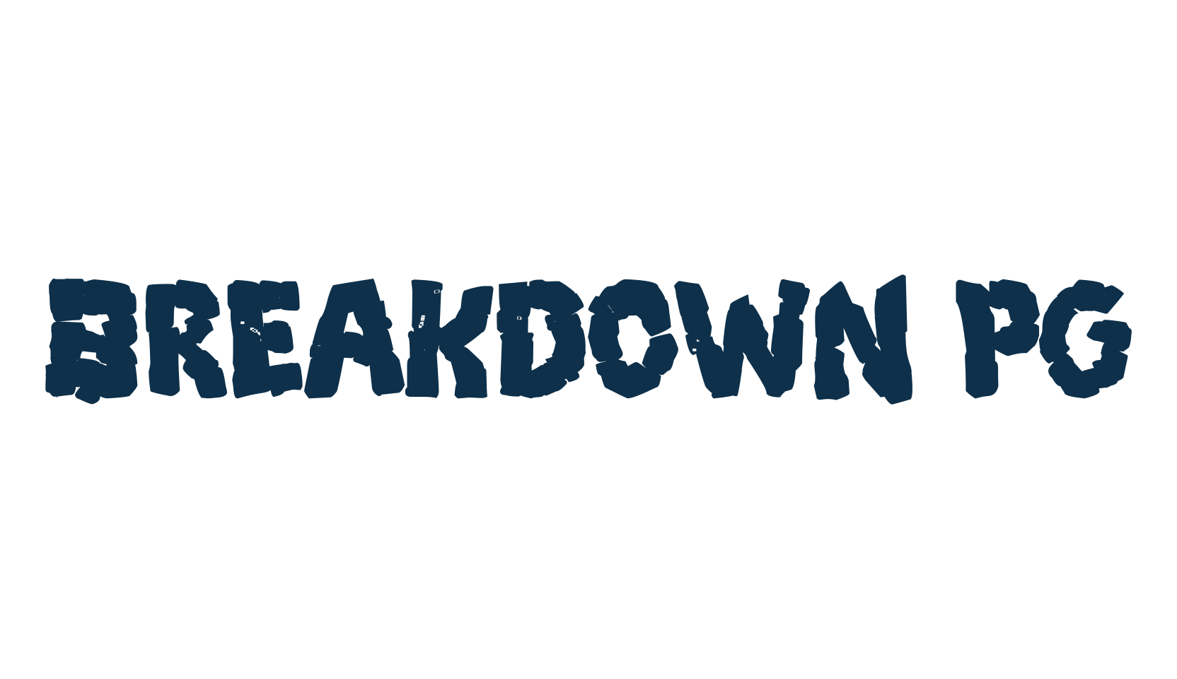 Breakdown PG, fancy destroy decorative font preview