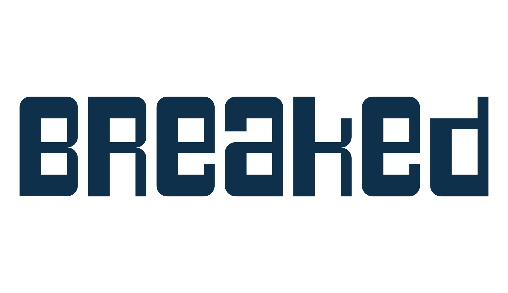 Breaked, fancy various techno sci-fi font preview