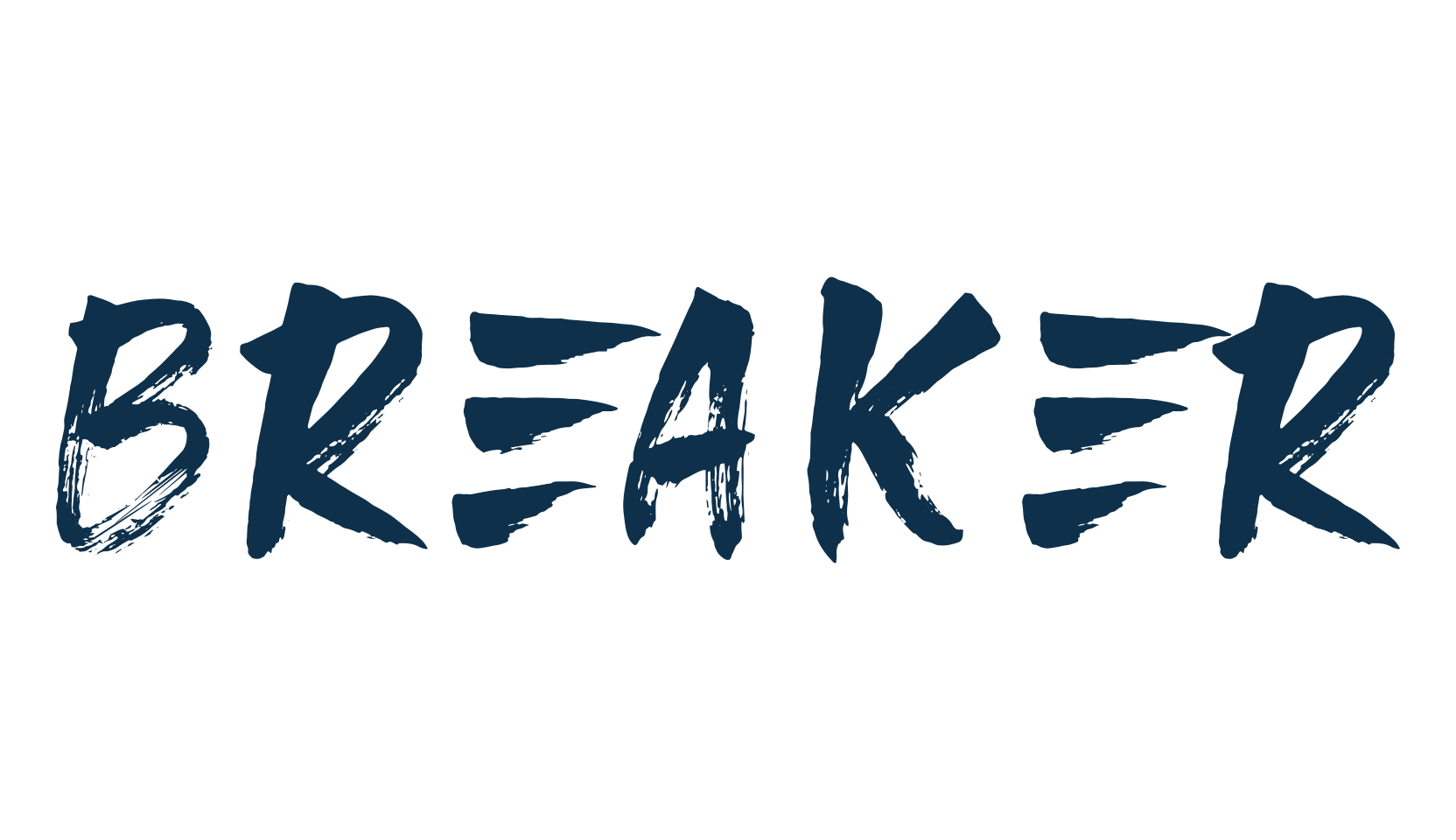 Breaker, script brush fancy decorative calligraphy font preview