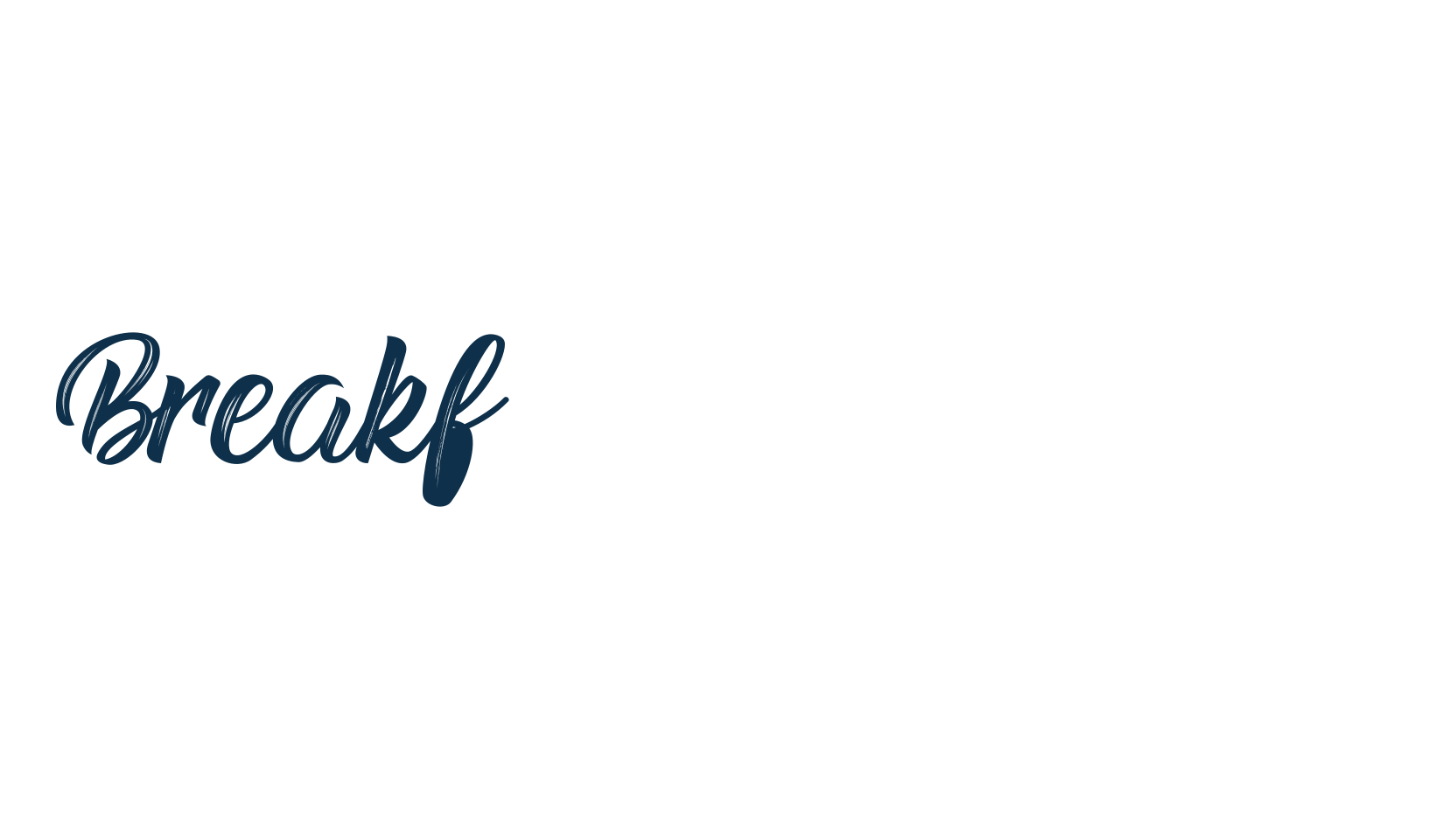 Breakfast Distrassed, brush font preview